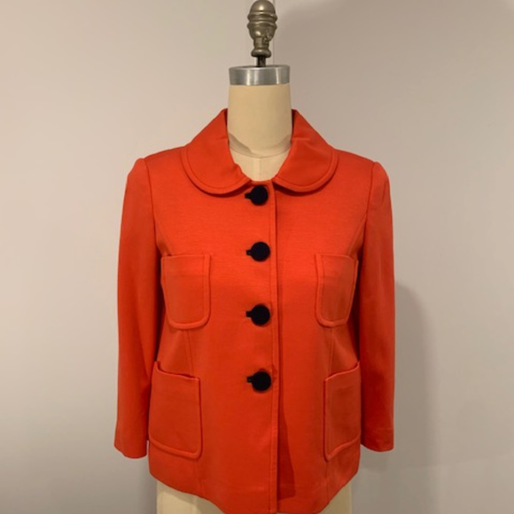 Mod Style Cropped Knit Jacket with 3/4 Sleeve - Picture 3 of 3